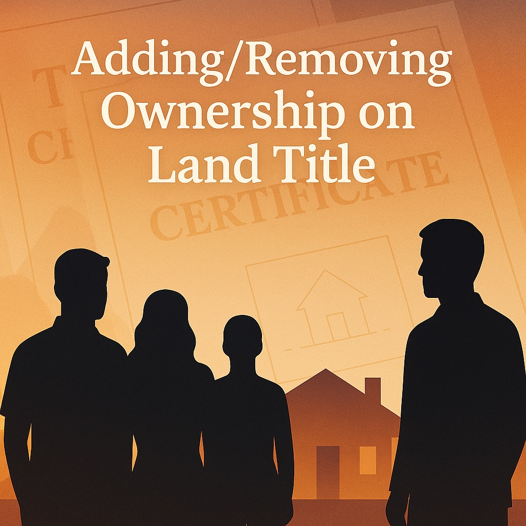 Applications and Implications of Making Changes to Your Land Title
