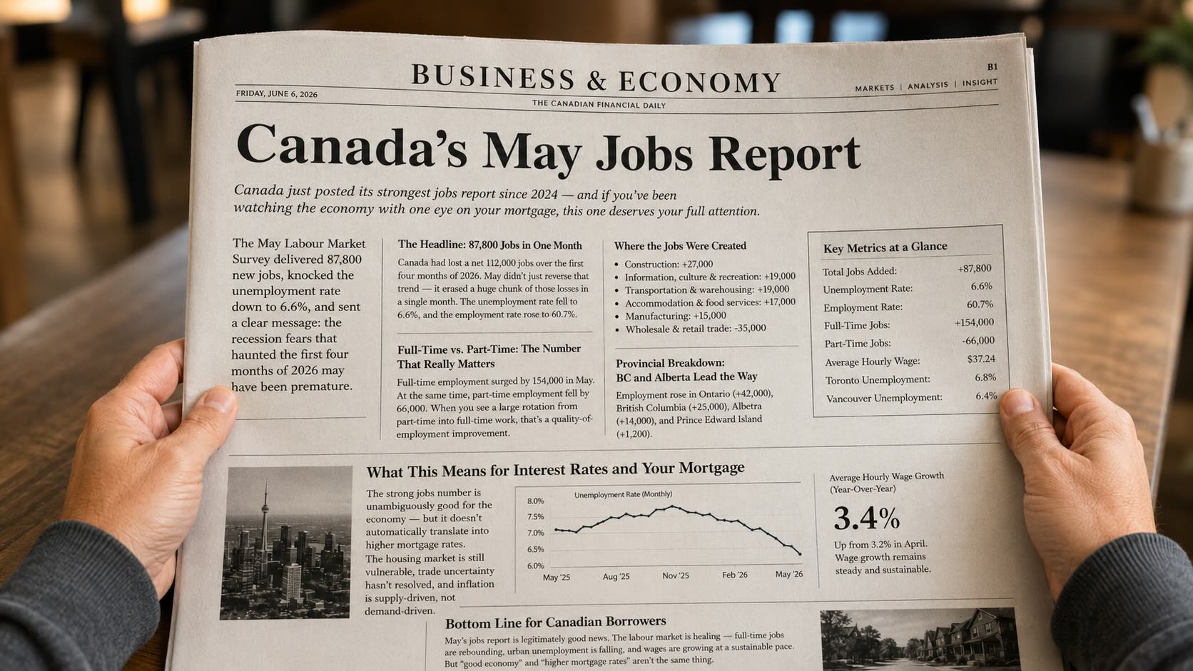 Canada May Jobs Report 2026: Finally – some good news!